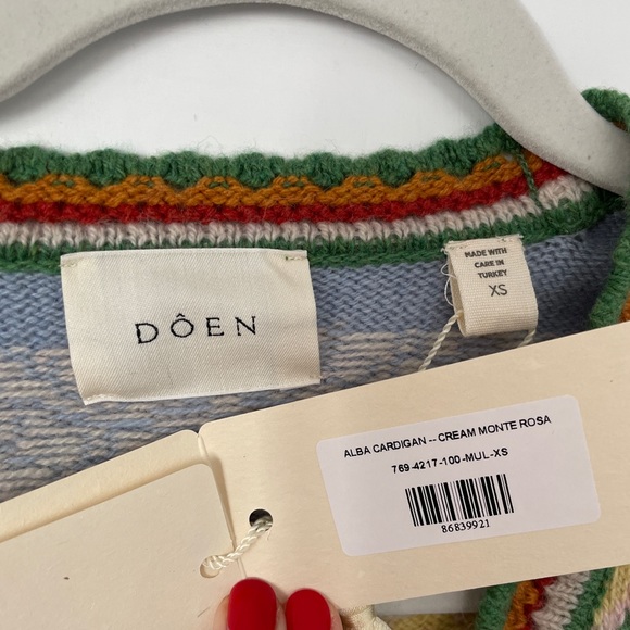 Dôen NWT Alba Cardigan XS Cream Monte Rosa - Picture 3 of 6